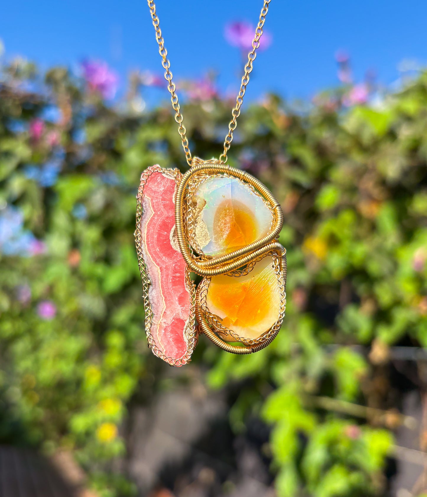 Bacon Strip and Double Egg Breakfast Pendant