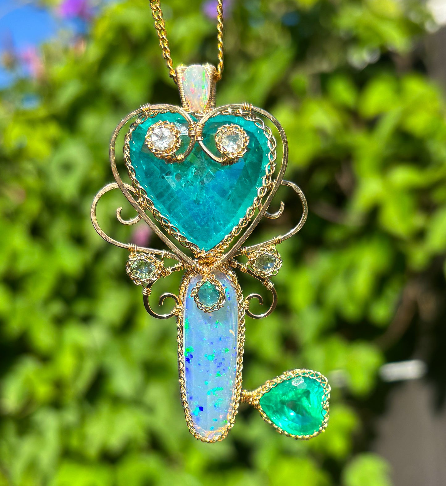 Heart Key Pendant