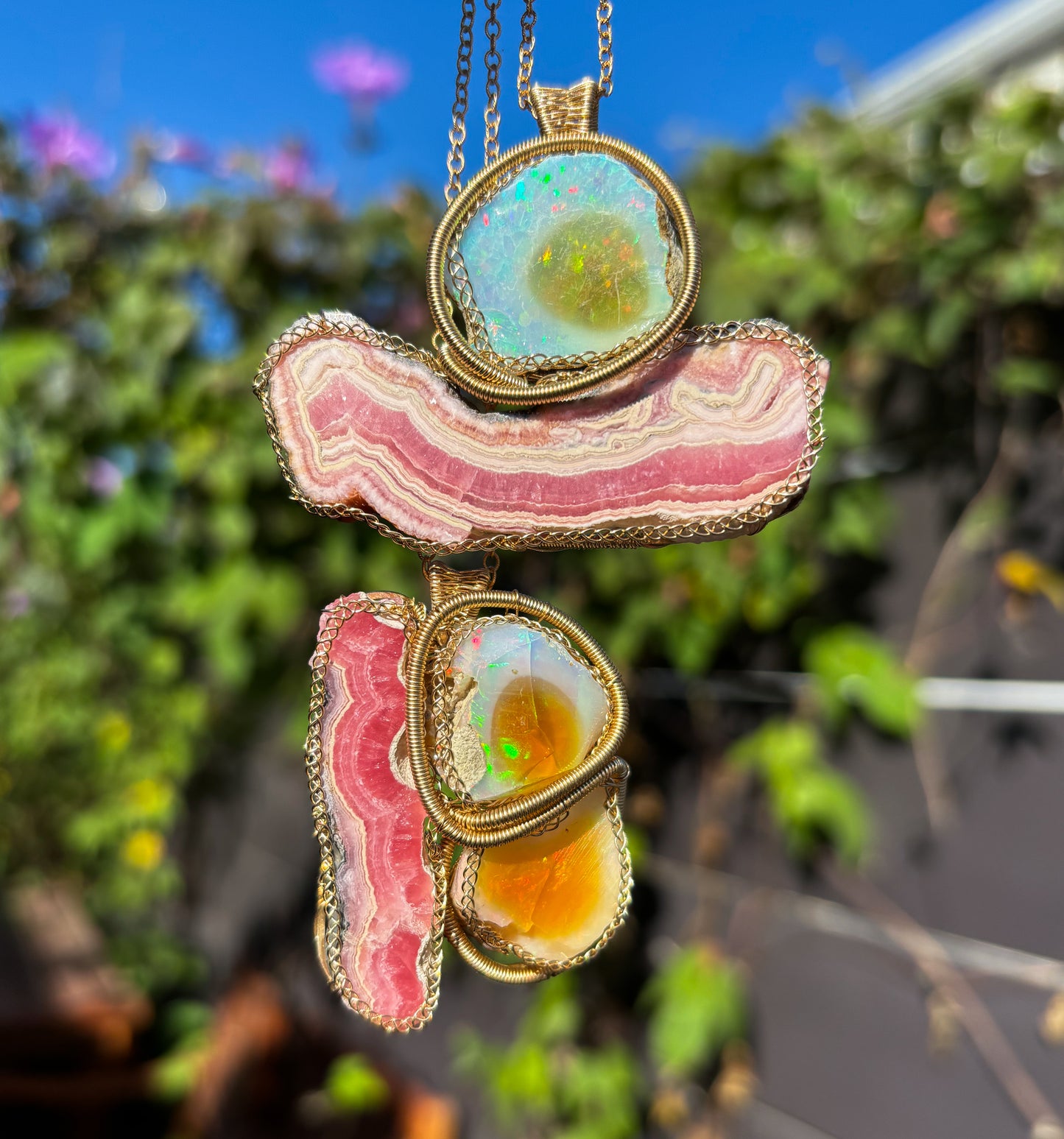 Large Bacon Strip and Single Egg Pendant