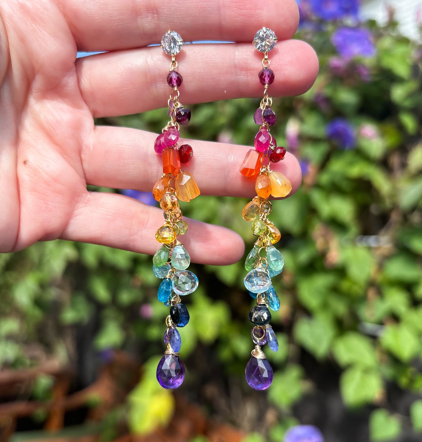 Rainbow Drip Earrings