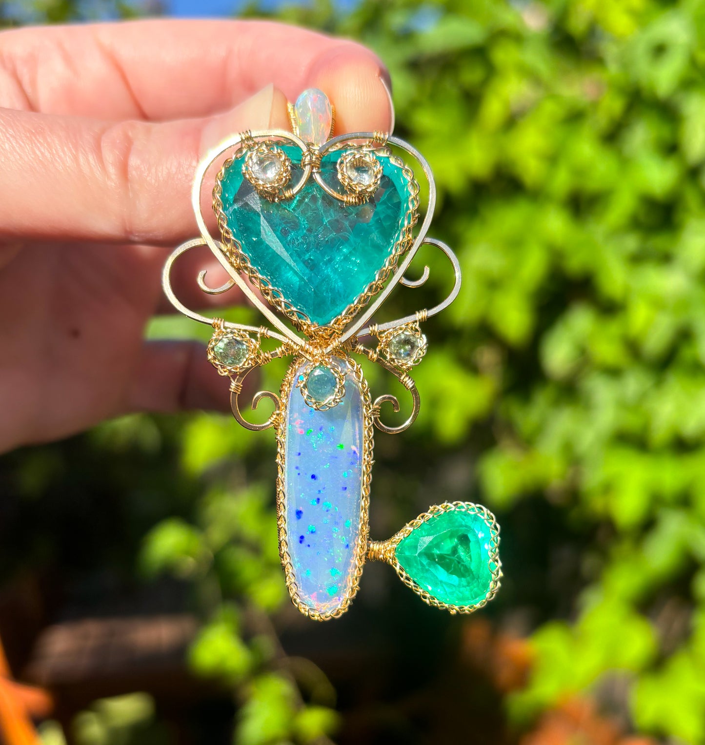 Heart Key Pendant