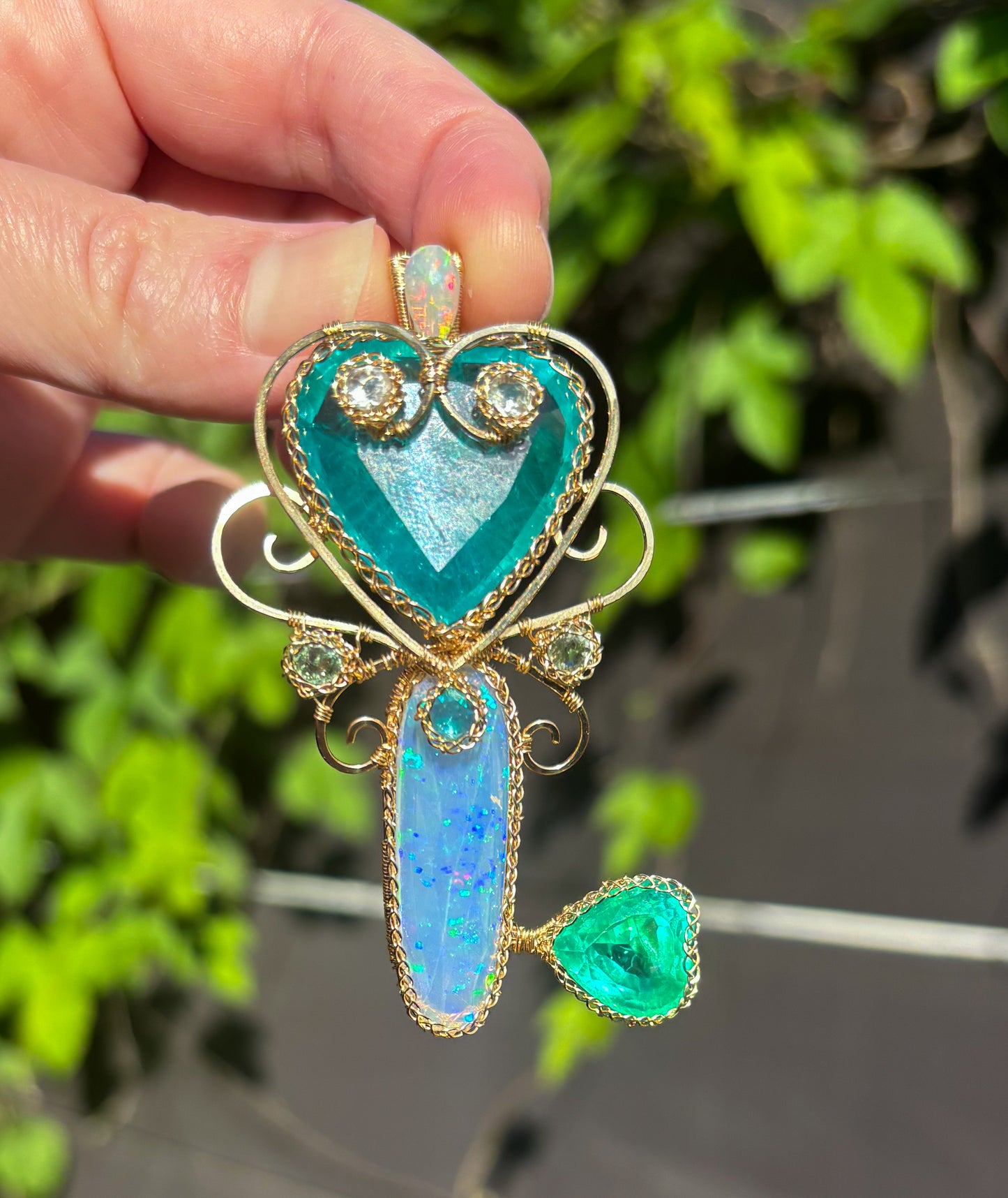 Heart Key Pendant