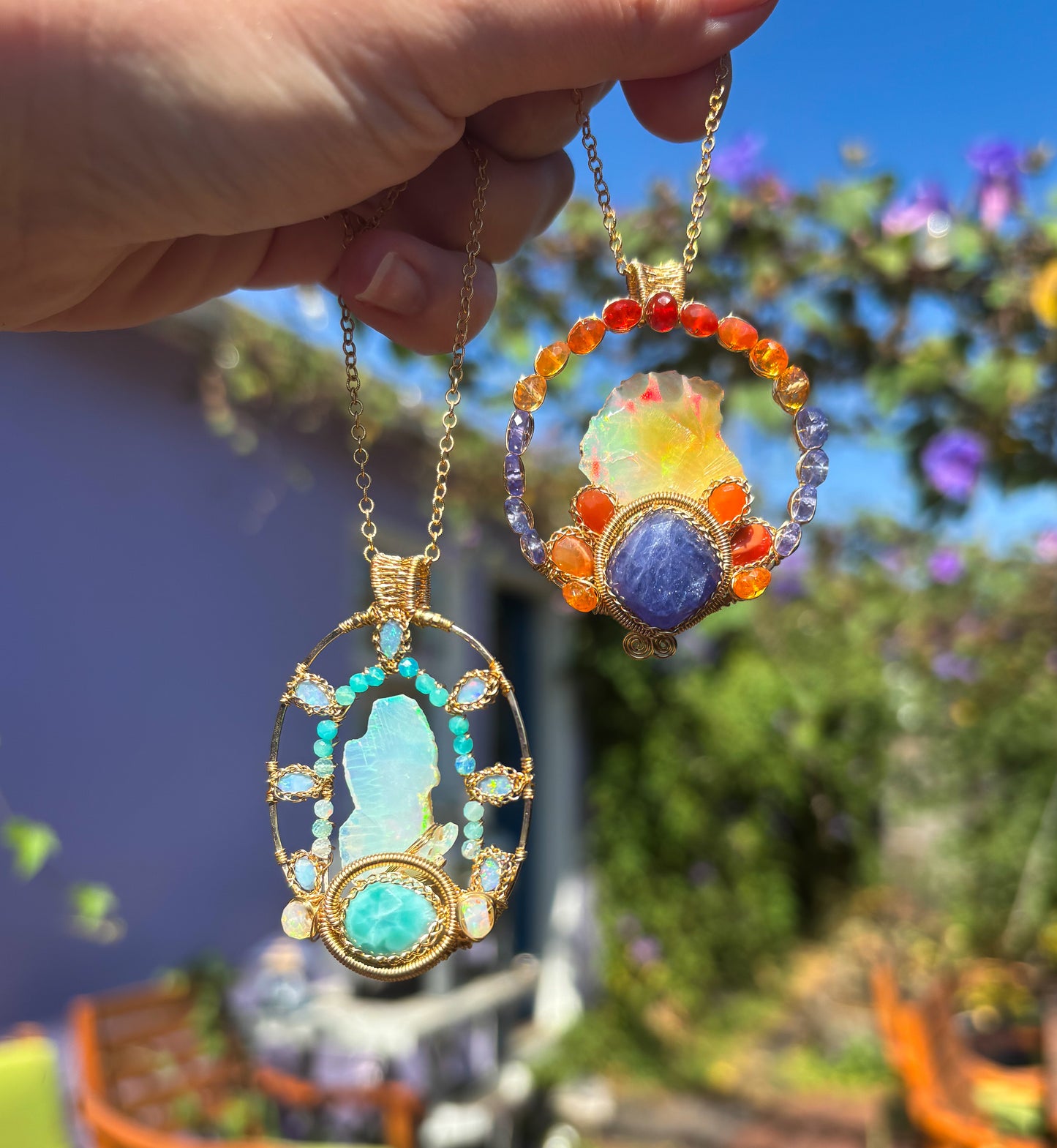 Seafoam Opal Halo