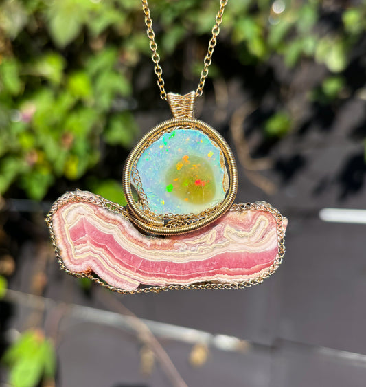 Large Bacon Strip and Single Egg Pendant