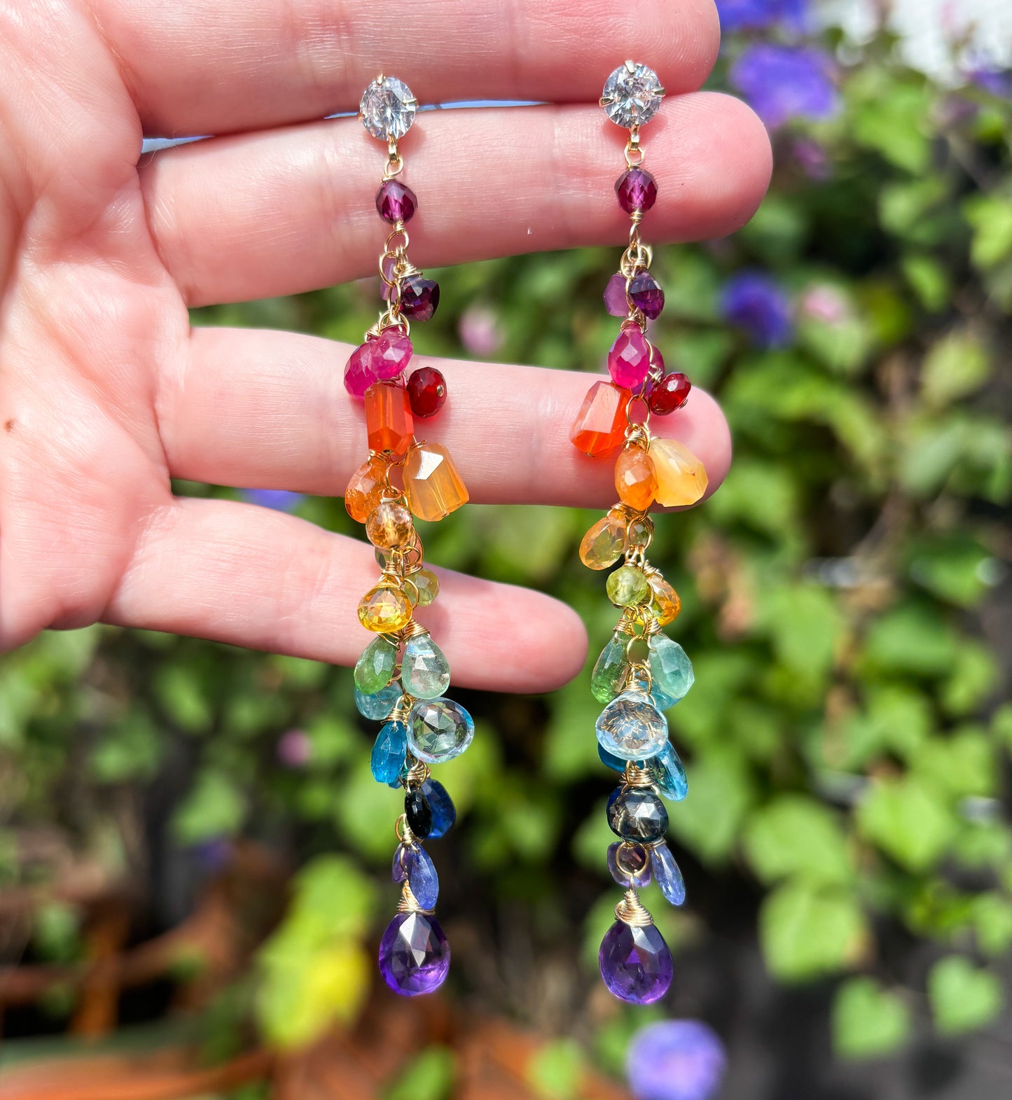 Rainbow Drip Earrings