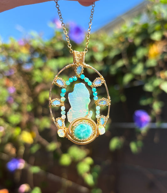 Seafoam Opal Halo