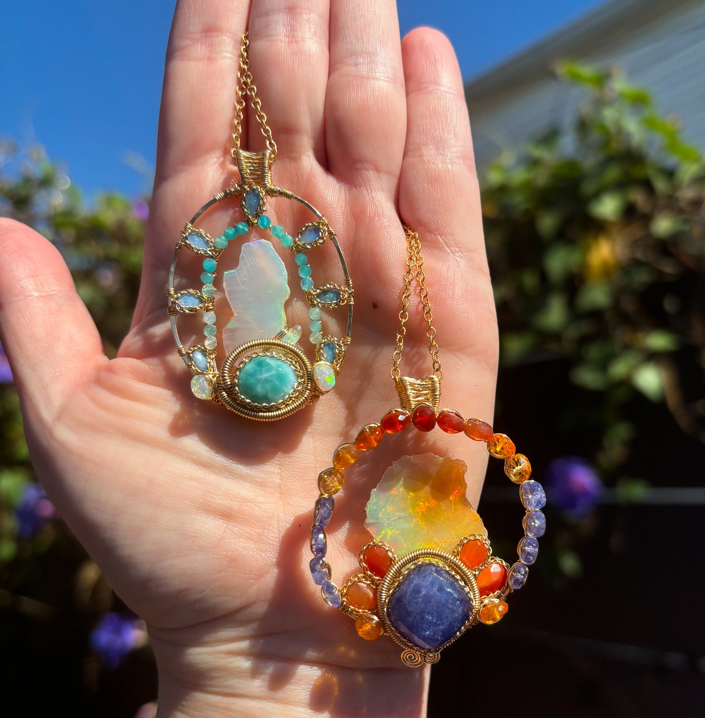 Seafoam Opal Halo