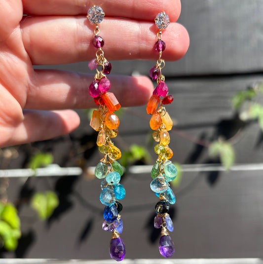 Rainbow Drip Earrings
